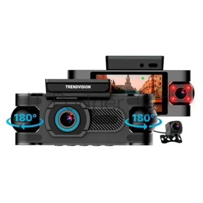 Видеорегистратор TrendVision Proof 360, 2560x1440, 3", с камерой заднего вида, GPS/ГЛОНАСС, Wi-Fi, G-сенсор