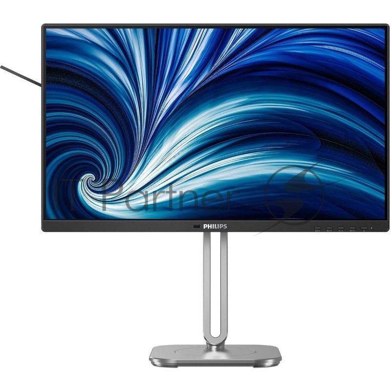 Монитор 23.8" Philips 24B2N4200 IPS 1920x1080, 120 Гц, 4 мс, 16:9, 300 кд/м², HDMI 1.4, DP 1.2, USB Hub (4x USB 3.2), динамики (2x2 Вт), 3.5 Jack, Adaptive-Sync, черный