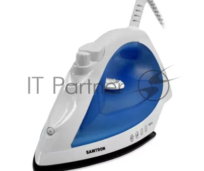 Утюг Samtron HG-5023B белый/синий, 1800 Вт, 20 г/мин, 80 г/мин, 160 мл