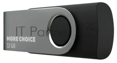 Флешка USB More Choice MF32-4 32Gb, USB 2.0, R/W 30/10, черный