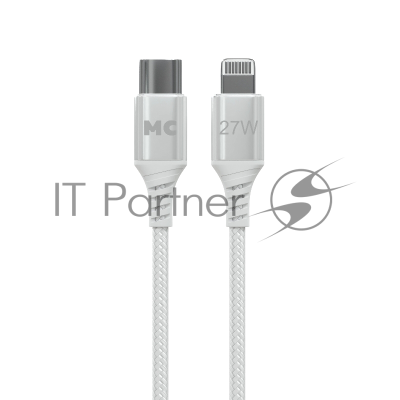 Кабель MORE CHOICE (4620202554192) K69ia 2м USB 3.0A PD 27W для Lightning ng 8-pin Type-C - 2м, белый
