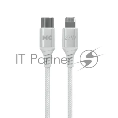 Кабель MORE CHOICE (4620202554192) K69ia 2м USB 3.0A PD 27W для Lightning ng 8-pin Type-C - 2м, белый