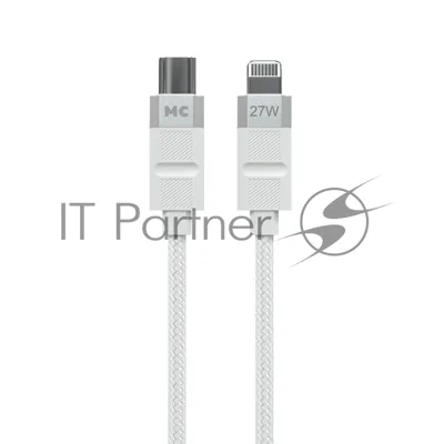 Дата-кабель MORE CHOICE (4620202555045) K87ia USB 3.0A PD 27W для Lightning ng 8-pin Type-C - 1м, белый