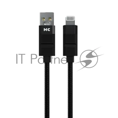 Дата-кабель MORE CHOICE (4620202554826) K87i 2м USB 2.4A для Lightning - 2м, черный
