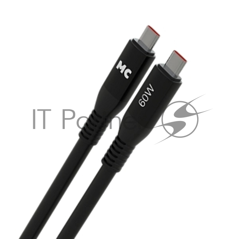 Дата-кабель MORE CHOICE (4620202554543) K83aa 2м USB 3.0A PD 60W для Type-C Type-C- 2м, черный