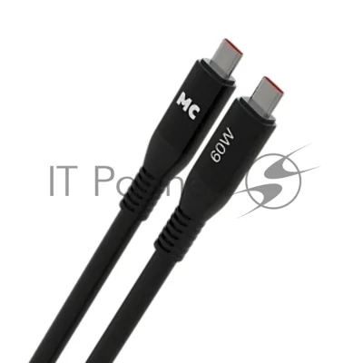 Дата-кабель MORE CHOICE (4620202554543) K83aa 2м USB 3.0A PD 60W для Type-C Type-C- 2м, черный