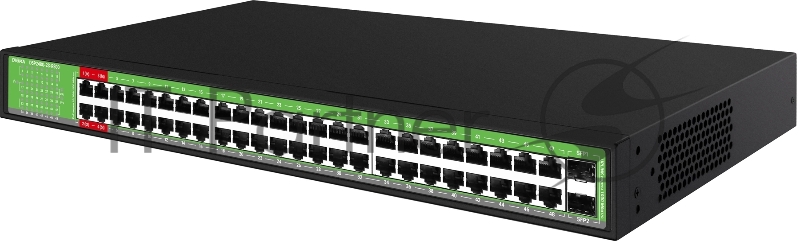 Коммутатор Digma DSP248G-2S-R800 V1, 48×1 Гбит/с + 2×1 Гбит/с SFP, неуправляемый
