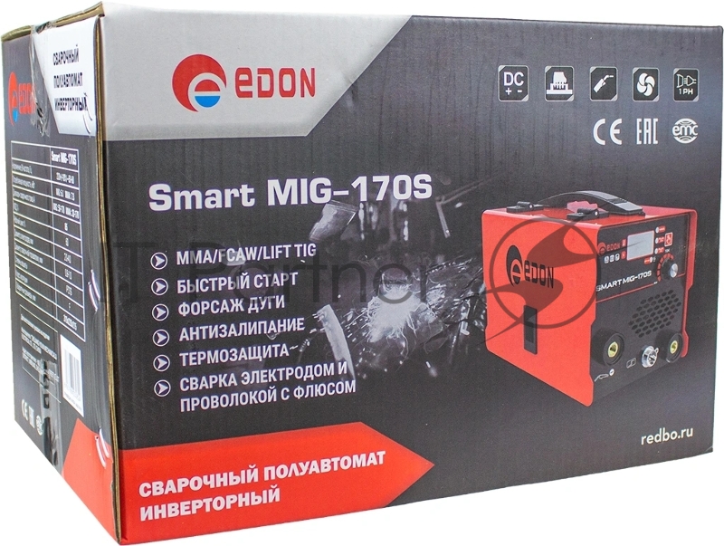 Сварочный полуавтомат инверторный Edon Smart MIG-170S