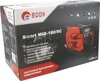 Сварочный полуавтомат инверторный Edon Smart MIG-180/5C