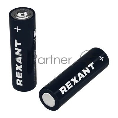 Батарейка алкалиновая Rexant AA/LR6 пальчиковая 1,5В блистер 4 шт.