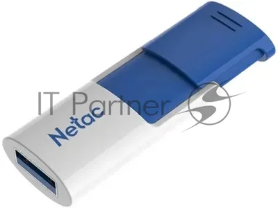 Флешка USB Netac U182 Blue (NT03U182N-128G-32BL), 128Gb, USB 3.0, R/W 70/30, белый/синий