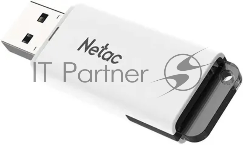Флешка USB Netac U185 (NT03U185N-064G-32WH), 64Gb, USB 3.0, R/W 100/25, белый/серый