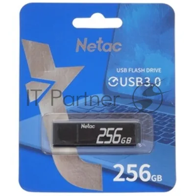 Флешка USB Netac U351 (NT03U351N-256G-32BK), 256Gb, USB 3.0, R/W 110/45, черный