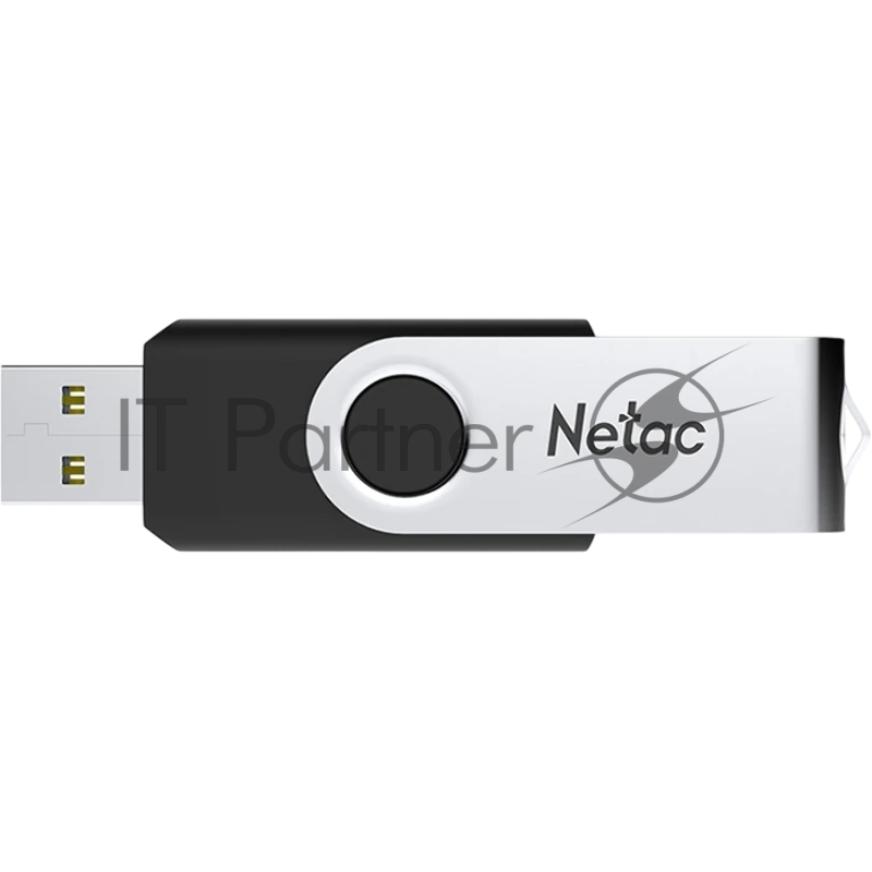 Флешка USB Netac U505 (NT03U505N-032G-32BK), 32Gb, USB 3.0, R/W 110/45, черный/серебристый