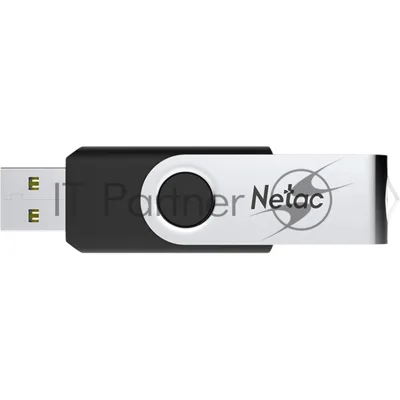 Флешка USB Netac U505 (NT03U505N-032G-32BK), 32Gb, USB 3.0, R/W 110/45, черный/серебристый
