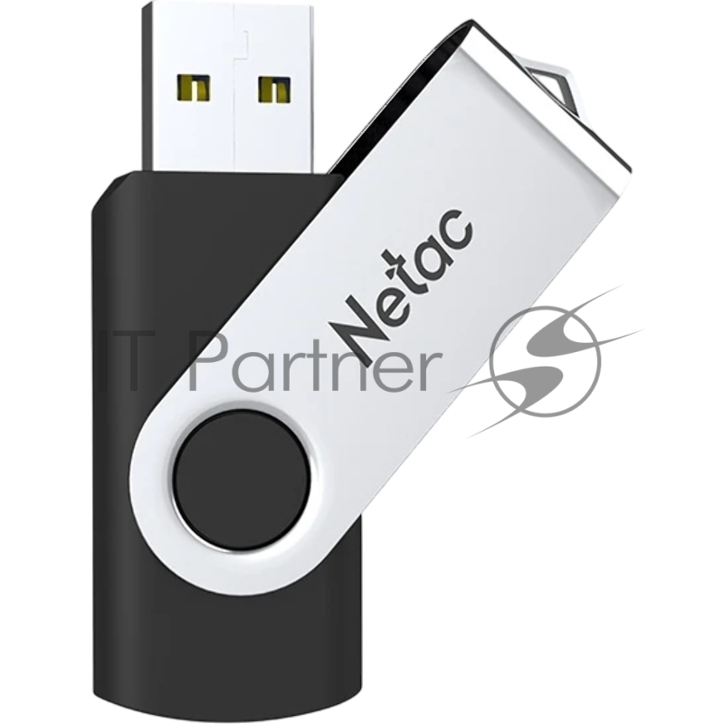Флешка USB Netac U505 (NT03U505N-064G-32BK), 64Gb, USB 3.0, R/W 110/45, черный/серебристый