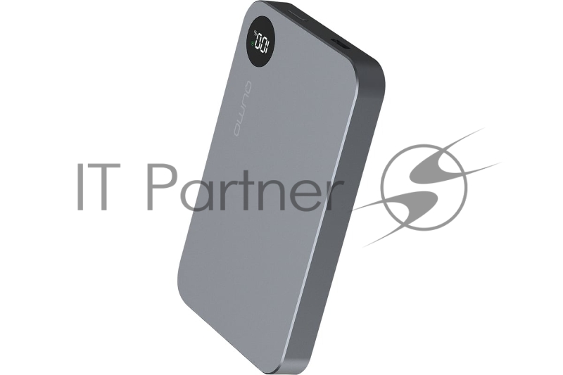 Портативный аккумулятор QUMO Future Magnetic PowerAid 5000mAh W15 темно-серый FMPA-5C-S1