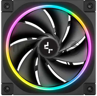 Вентилятор для корпуса Deepcool FL12R Reverse ARGb 120х120x25 черный 4-pin 33.9дБ (R-FL12R-BKAPN1-G)
