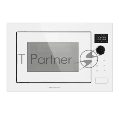 Микроволновая печь встраиваемая MAUNFELD XBMO251GW Glossy белый, 25 л, 900 Вт, переключатели - поворотный механизм/сенсор