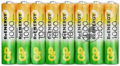 Аккумулятор GP 100AAAHCRGY-B AAA NiMH 1000mAh (16шт) спайка