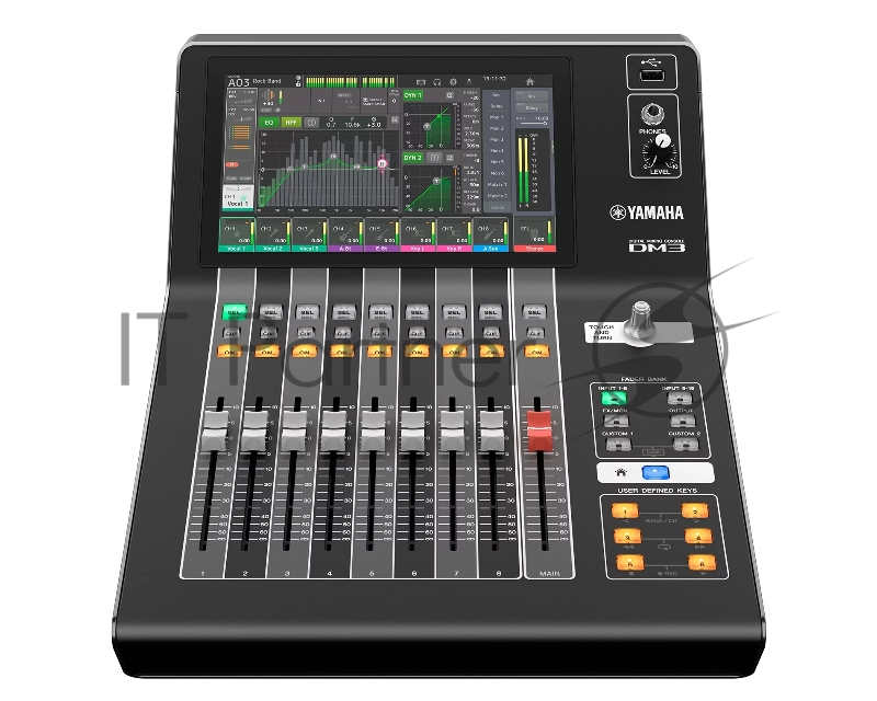 Микшер Yamaha DM3S VDR7310 цифровой, компактный. 9 фейд. + 9" сенсорный экран, 16 вх. mic/line, 8 вых., USB: 18 вх. + 18 вых., 18 эффектов, 48 кГц/96 кГц