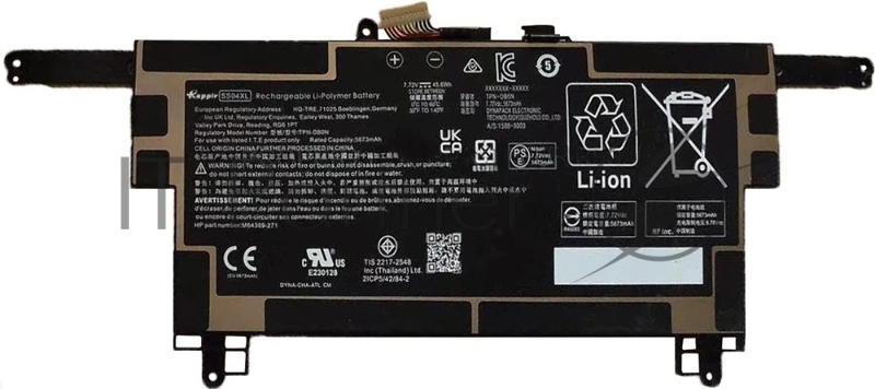 Аккумуляторная батарея для ноутбука HP Elite Dragonfly G3 (SS04XL) 7.72V 45.6Wh