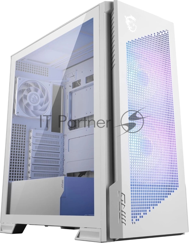 Компьютерный корпус MSI MPG VELOX 300R AIRFLOW PZ белый, Global, 2xUSB 3.2 Gen 1, 1xUSB 3.2 Gen2Type-C, 2x160мм ARGb Fan, 1