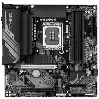 Материнская плата GIGABYTE B760M GAMING X WIFI6E GEN5, LGA1700, Intel B760, 4xDDR5, 4xSATA, 2xM.2, 1xPCIe 5.0 x16, DisplayPort, HDMI, 1x2.5Gb LAN, 3x3.5 мм, 7.1, microATX