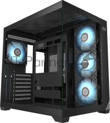 Компьютерный корпус без блока питания PCCooler C3T700 ARGB BK, Midi-Tower, TG, 4x120мм ARGB, 1xUSB-A 3.0 + 1xUSB-A 2.0 + 1xUSB-C, ATX, mATX, mITX черный