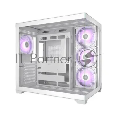Корпус без блока питания PCCooler C3T700 ARGB WH, Midi-Tower, TG, 4x120мм ARGB, 1xUSB-A 3.0 + 1xUSB-A 2.0 + 1xUSB-C, ATX, mATX, mITX белый
