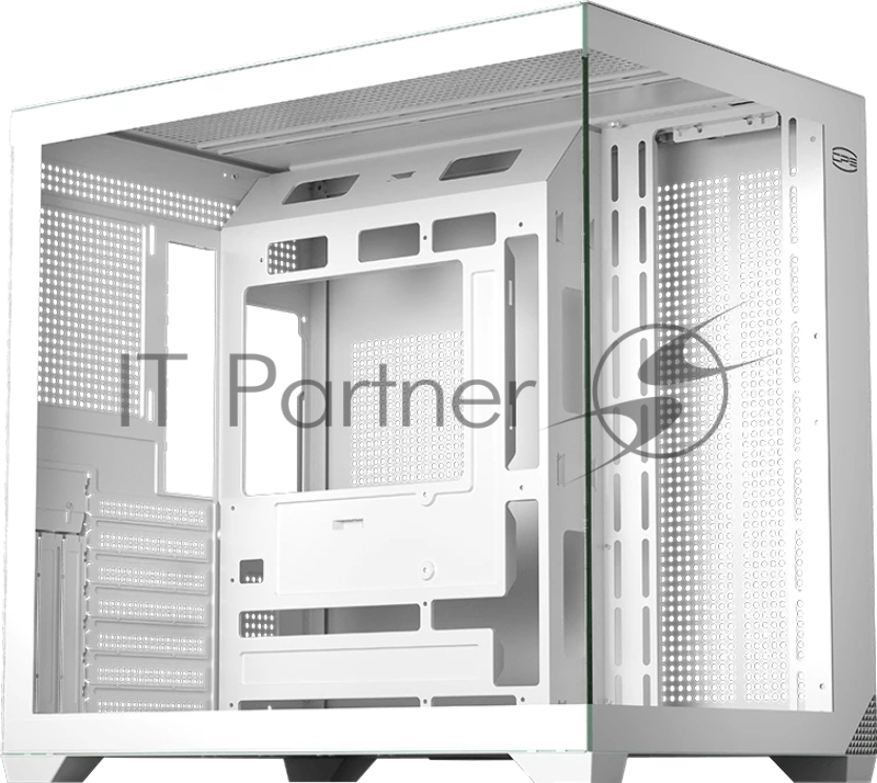 Корпус без блока питания PCCooler C3T700 WH, Midi-Tower, TG, no fans, 1xUSB-A 3.0 + 1xUSB-A 2.0 + 1xUSB-C, ATX, mATX, mITX белый