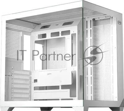 Корпус без блока питания PCCooler C3T700 WH, Midi-Tower, TG, no fans, 1xUSB-A 3.0 + 1xUSB-A 2.0 + 1xUSB-C, ATX, mATX, mITX белый