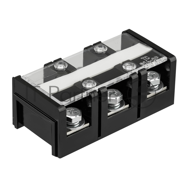 Блок зажимов клеммный Rexant БЗН ТС-603 16мм2 60A 3 пары