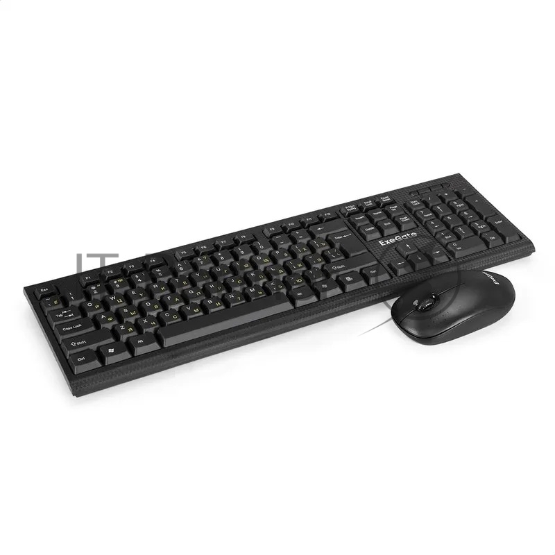 Комплект клавиатура+мышь ExeGate Professional Standard Combo MK200 беспроводной, USB, 1200 DPI, чёрный