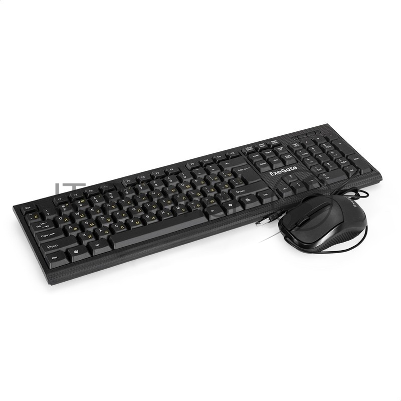 Комплект клавиатура+мышь ExeGate Professional Standard Combo MK170 проводной, USB, 1200 DPI, чёрный