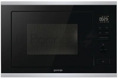 Встраиваемая микроволновая печь Gorenje BMX251M2BG черный, 25 л, 900 Вт, переключатели - кнопки, поворотный механизм