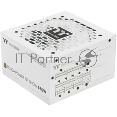 Блок питания Thermaltake Toughpower GT 850W Snow, 850Вт, 80+ Gold, 120мм, модульный, белый