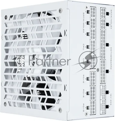 Блок питания SAMA P1200 белый (XPH1200-AP), 1200W 80 PLUS Platinum (ATX, 3.1, PCIe 5.0, Full modular, 1x24(20+4)pin mesh 600мм, 2xCPU 8(4+4)pin 700мм, 3xPCIe*2 8(6+2)pin 600мм, 1x12VHPWR PCIe 5.1 12+4pin 600W 600мм, 4xSATA*3 450+150+150+150мм, 4xMOLEX4pin*3 450+150+150+150мм, Active, 140x140мм, 150x150x86мм, APFC, OVP, UVP, SCP, OCP, OTP, OPP, SIP, белый)