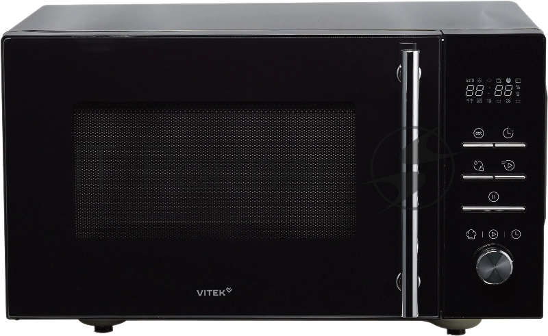 Микроволновая печь Vitek VT-MW1323 черный, 23 л, 900 Вт, переключатели - кнопки, поворотный механизм