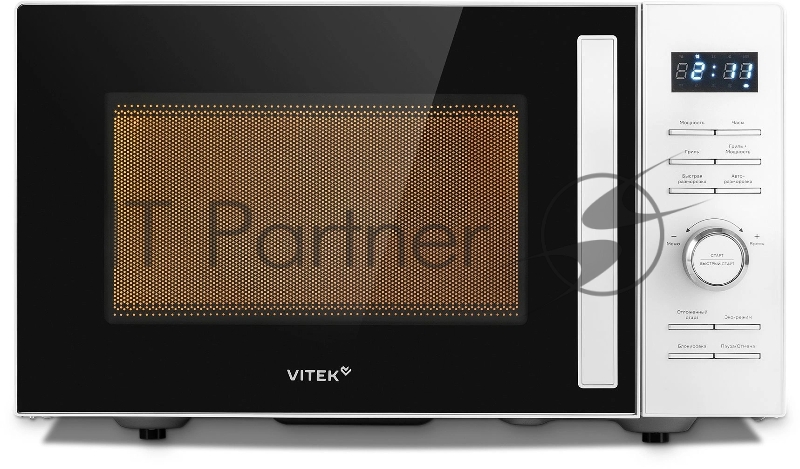 Микроволновая печь Vitek VT-MW1825 белый, 25 л, 900 Вт, переключатели - кнопки, поворотный механизм
