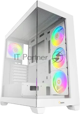 Компьютерный корпус Ocypus Gaммa C72 WH ARGB ATX/win/white/4 ARGB fans/no PSU/Tempered Glass