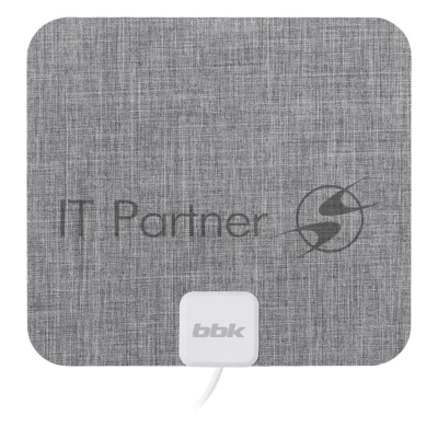 Антенна телевизионная BBK DA26 30дБ активная серый каб.:2м