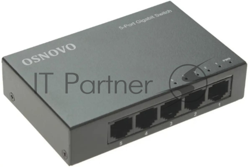 Коммутатор Osnovo SW-5G, 5×1 Гбит/с, неуправляемый