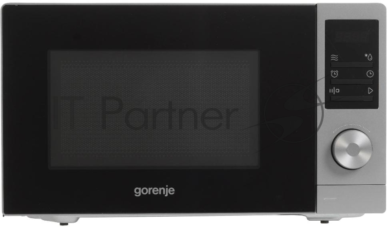 Микроволновая печь Gorenje MO20A3T4 серый/черный, 20 л, 700 Вт, переключатели - поворотный механизм