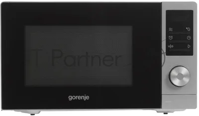 Микроволновая печь Gorenje MO20A3T4 серый/черный, 20 л, 700 Вт, переключатели - поворотный механизм