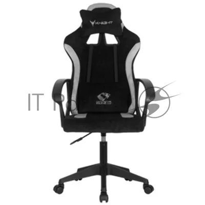 Кресло игровое Knight Optimum черный/серый крестов. пластик