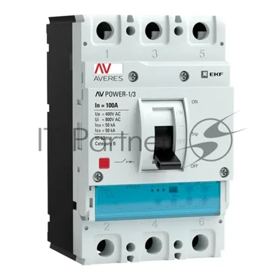 Выключатель автоматический 3п 32А 50кА AV POWER-1/3 ETU2.0 AVERES EKF mccb-13-32-2.0-av