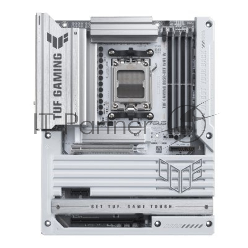 Материнская плата ASUS TUF GAMING B850-BTF WIFI W, AM5, AMD B850, 4xDDR5, 4xSATA, 3xM.2, 1xPCIe 5.0 x16, 1xPCIe 4.0 x16, 1xPCIe 3.0 x1, 1xDP, 1xHDMI, 1x2.5Gb LAN, Wi-Fi 7, Bluetooth 5.4, 1xUSB-C 20Gbps, 3xUSB-A 10Gbps, 4xUSB-A 5Gbps, 2xUSB-A 2.0, 5x3.5 мм, 7.1, ATX