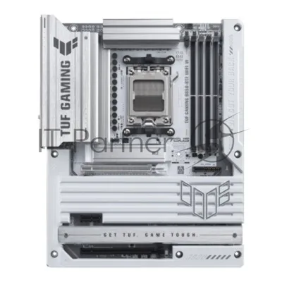 Материнская плата ASUS TUF GAMING B850-BTF WIFI W, AM5, AMD B850, 4xDDR5, 4xSATA, 3xM.2, 1xPCIe 5.0 x16, 1xPCIe 4.0 x16, 1xPCIe 3.0 x1, 1xDP, 1xHDMI, 1x2.5Gb LAN, Wi-Fi 7, Bluetooth 5.4, 1xUSB-C 20Gbps, 3xUSB-A 10Gbps, 4xUSB-A 5Gbps, 2xUSB-A 2.0, 5x3.5 мм, 7.1, ATX