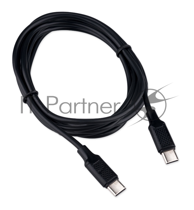 Кабель USB2.0 Cablexpert CC-USB2-CMCM-60-1.8M, Type-C/Type-C, 3A, 60Вт, PD/QC3.0, медь, 1.8м, черный, пакет